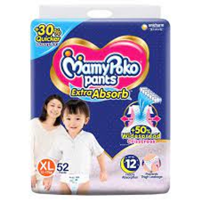 Mamypoko Extra Absorb Diaper Extra Large 52U