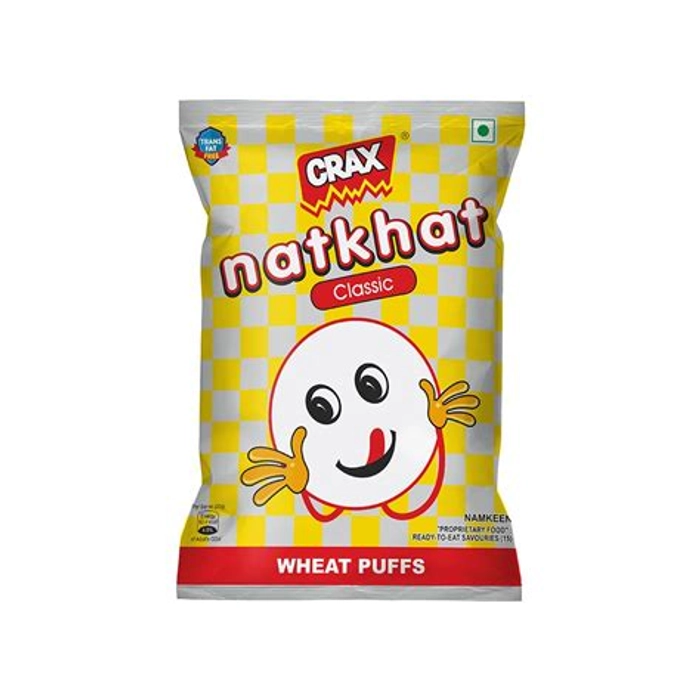 Crax Natkhat Classic Wheat Puffs Crisps53Gm