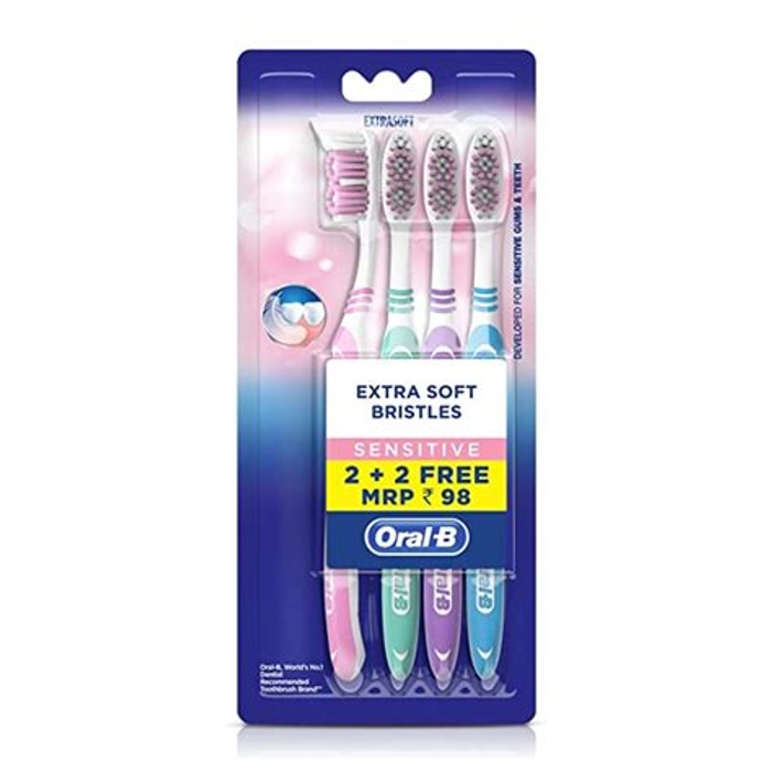 Oralb Soft Sensitive Whitening Toothbrush 4 Pie