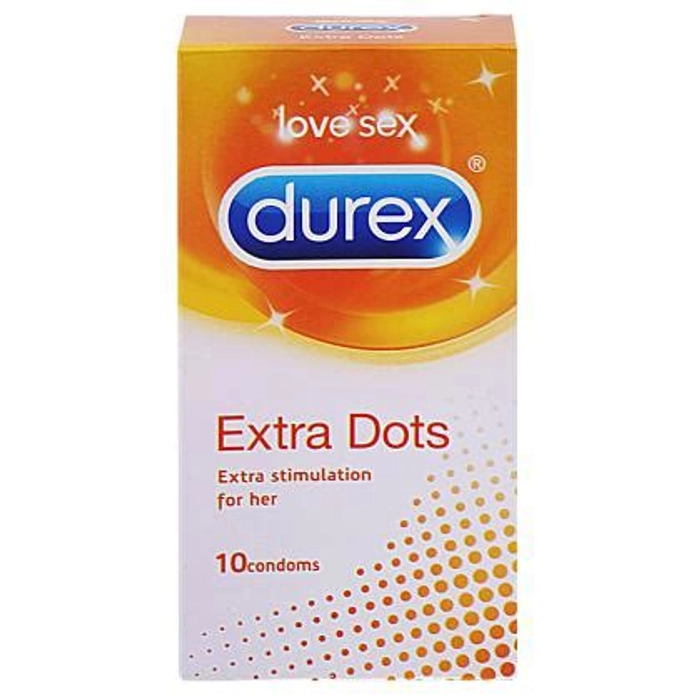 Durex Condoms Extra Dots 10 Pcs