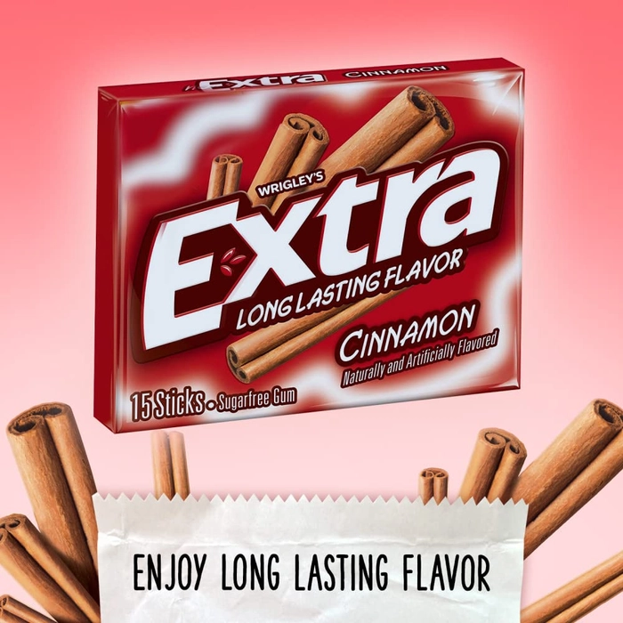 EXTRA LONG LASTING FLAVOUR  CINNAMON 15 STICKS