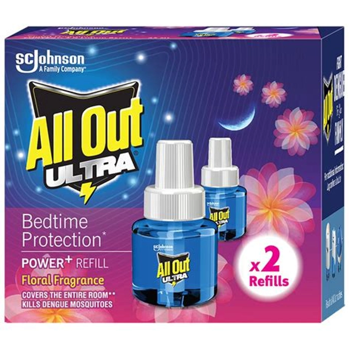 Allout Floral Twin Pack Mosquito Liquid Refill 2X4