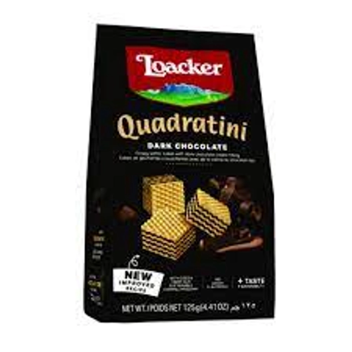 LOACKER QUADRATINI DARK CHOCOLATE 125G