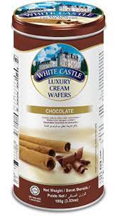 WHITE CASTLE CREAM WAFER CHOCLATE 100G