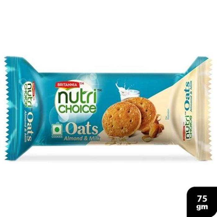 Britannia Nutri Choice Oats Almond And Milk 100Gm