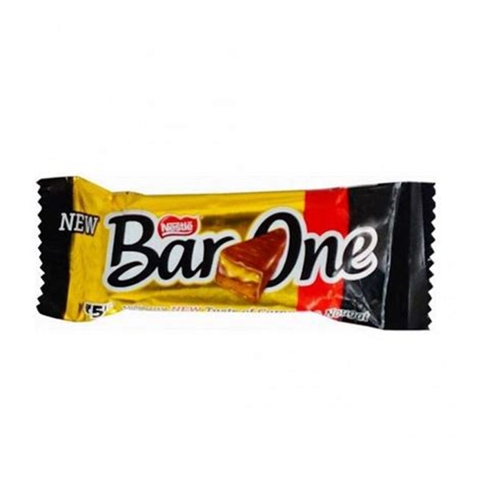 Nestle Bar One Caramel Nougat Bar 13.2 G 12 G + 1