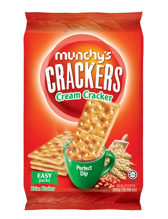 MUNCHY'S CREAM CRACKERS 300gmX12-IN