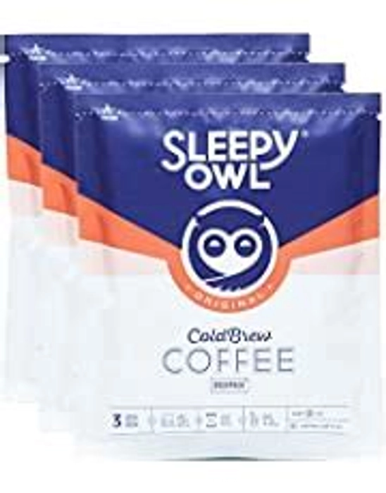 Sleepy Owl Cold Brew Packs Original  Set Of 3 15