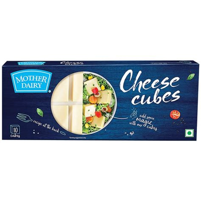 MOTHER DAIRY CHEESE CUBES 180G