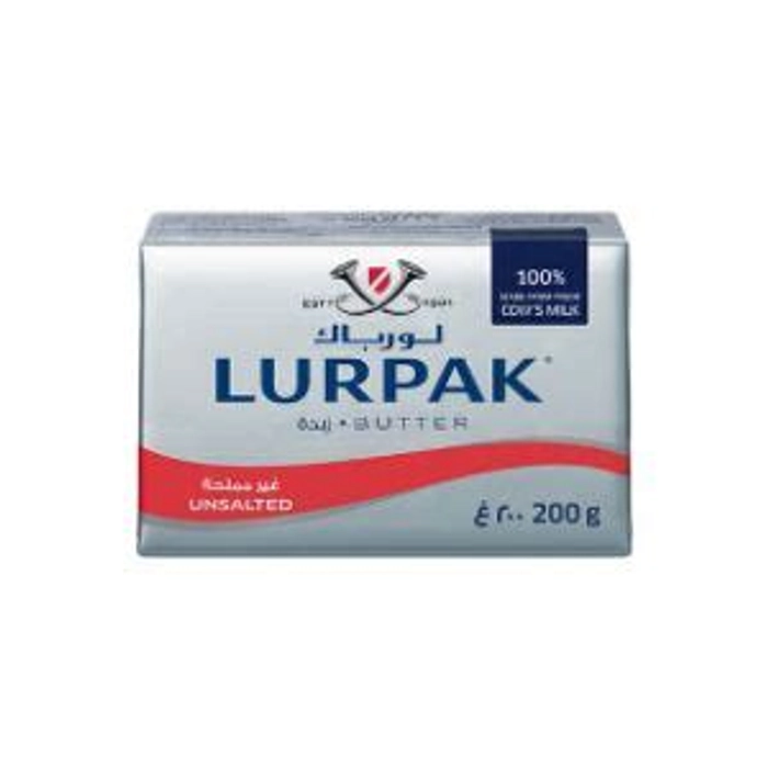 LURPAK BUTTER UNSALTED 200 GM