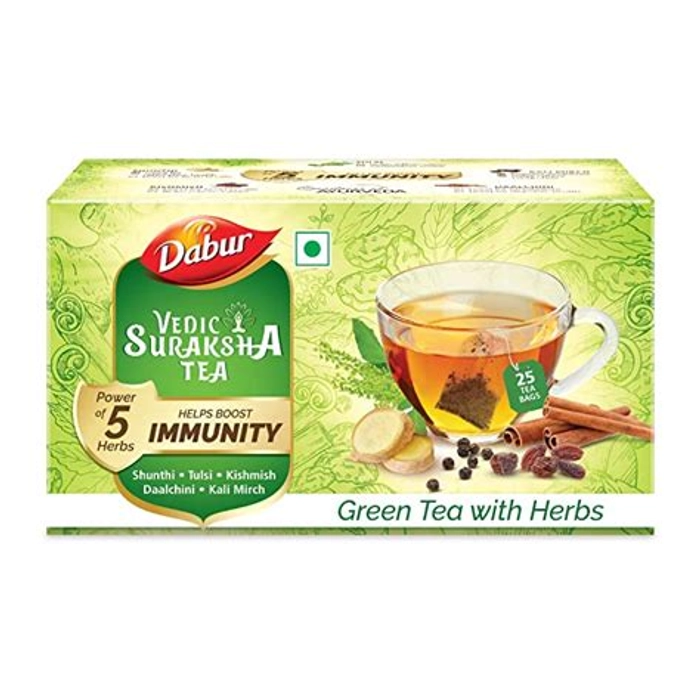 Dabur Vedic Suraksha Green 25 Tea Bags