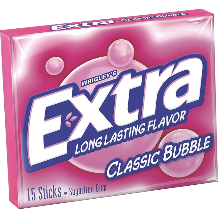 EXTRA LONG LASTING FLAVOUR CLASSIC BUBBLE 15 STICKS