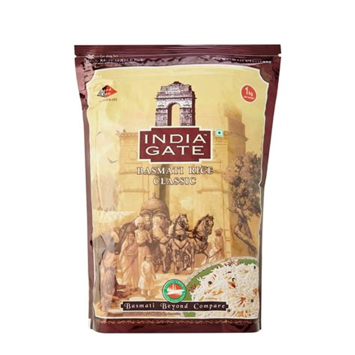 INDIA GATE CLASSIC BASMATI RICE 1KG