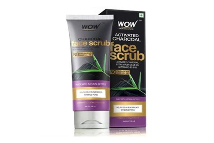 Wow Activated Charcoal Face Scrub 100Ml