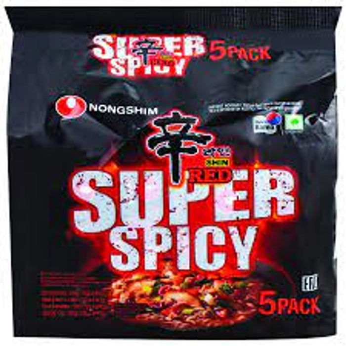 Nongshim Shin Red Super Spicy (5 In 1) 600 gm