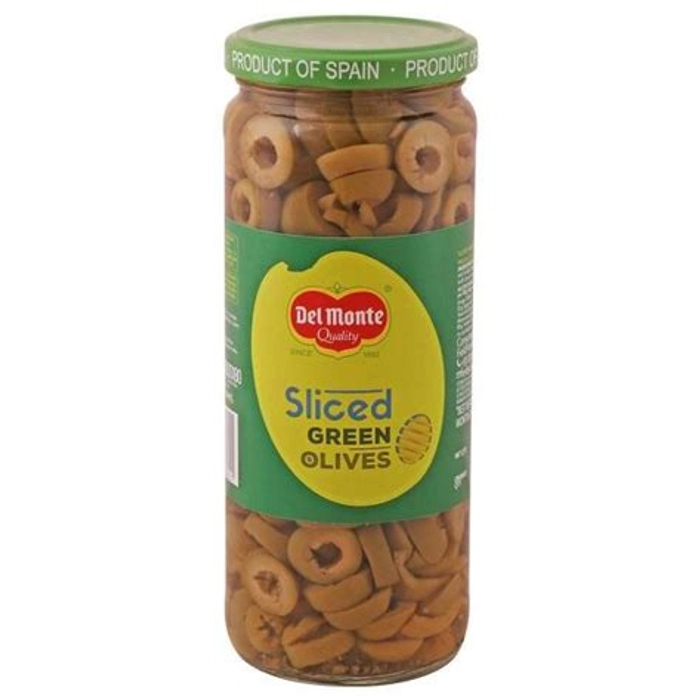 Delmonte Sliced Green Olives 450Gm