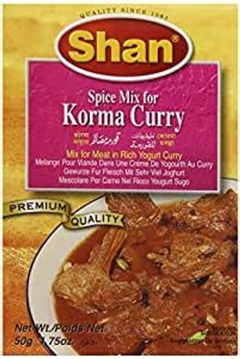 SHAN SPICE MIX FOR KORMA CURRY 50G