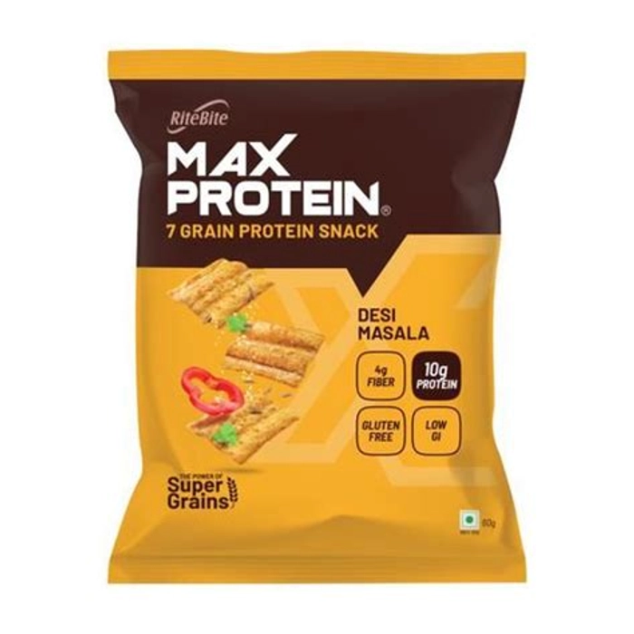 RiteBite Max Protein Namkeen  Desi Masala 60G