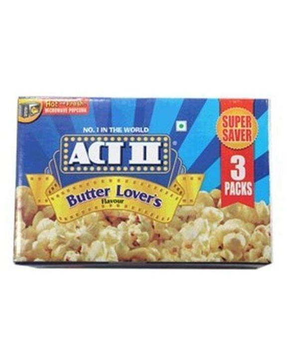 ACT II Microwave Instant Popcorn - Butter Lover's Flavour 99G