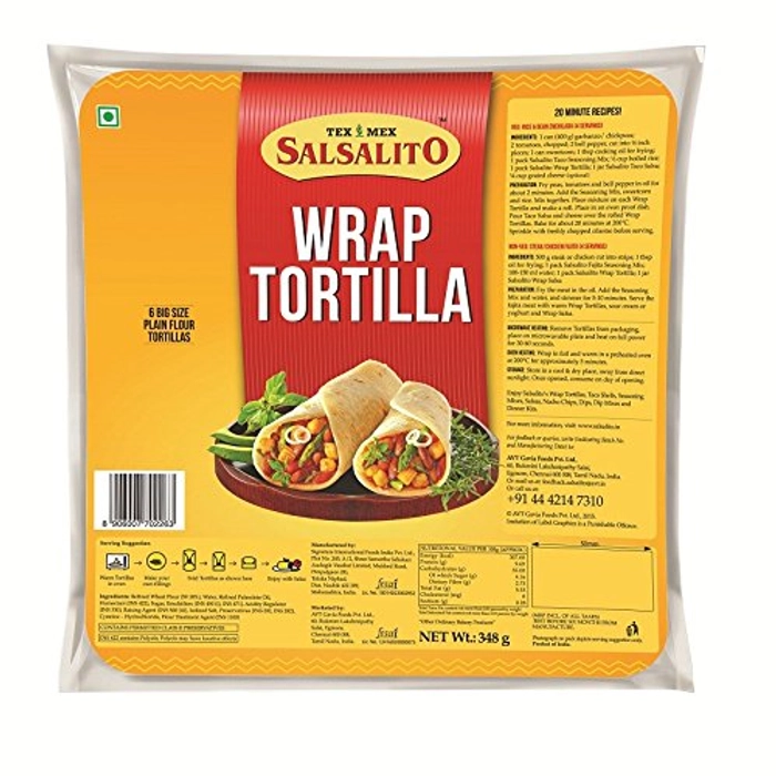 SALSALITO WRAP TORTILLA ORIGINAL 348G