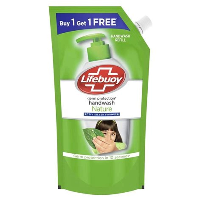 Lifebuoy Handwash Nature 750Ml Bogo Kitted Pk