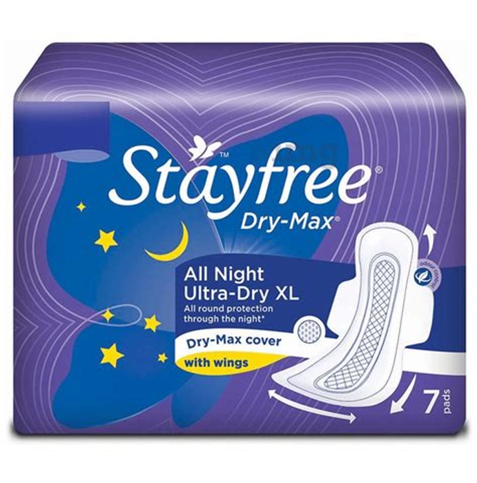 Stayfree Ultra Dry Xl 7 Sanitary Pads