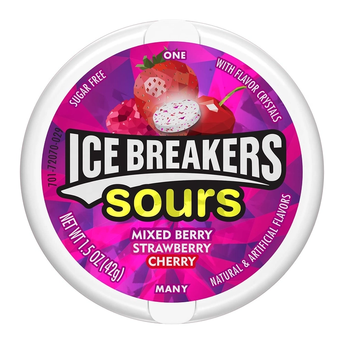 ICE BRAKER SOUR MIXEXBERRY STRAWBERRY CHEERY