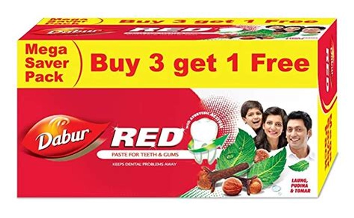 Dabur Red Paste 150Gm *4 Buy 3 Get 1 Free