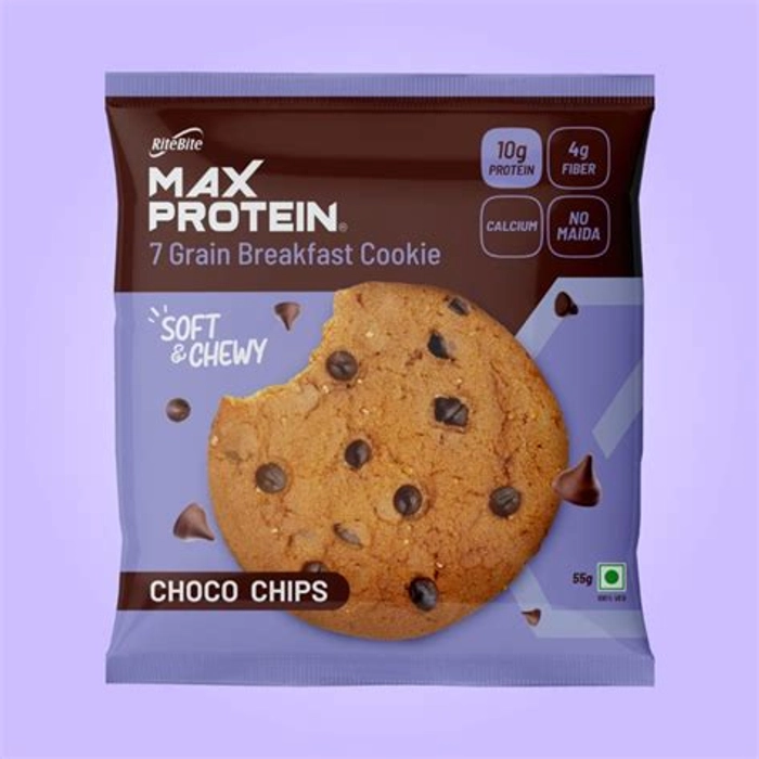 RiteBite Max Protein Cookies Choco Chips 55G