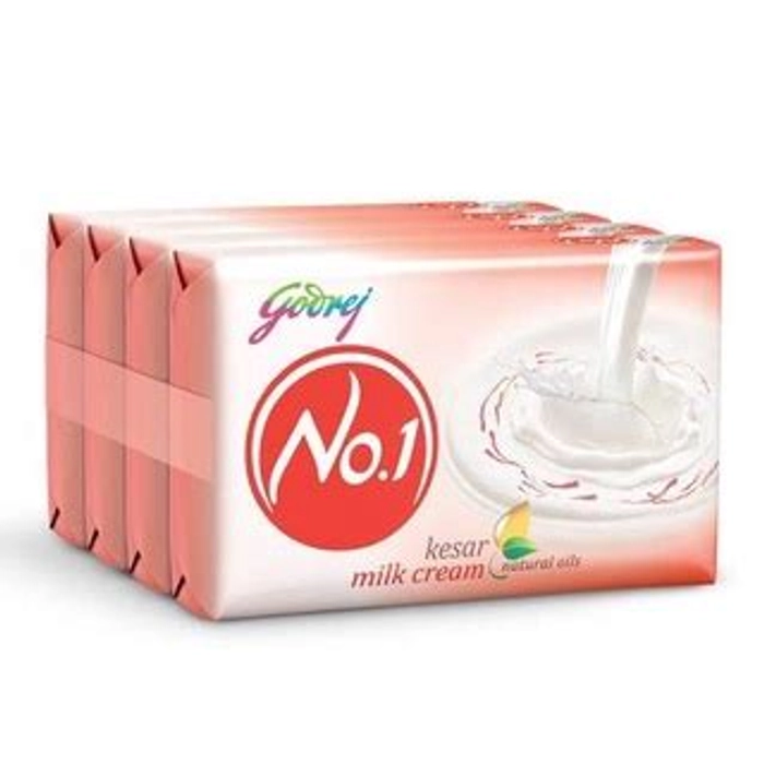 Godrej No1 Kesar And Milk Cream Bathing Soap 100 G