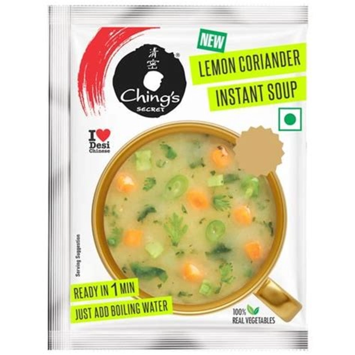 Chings Secret Lemon Coriander Instant Soup 100% Re