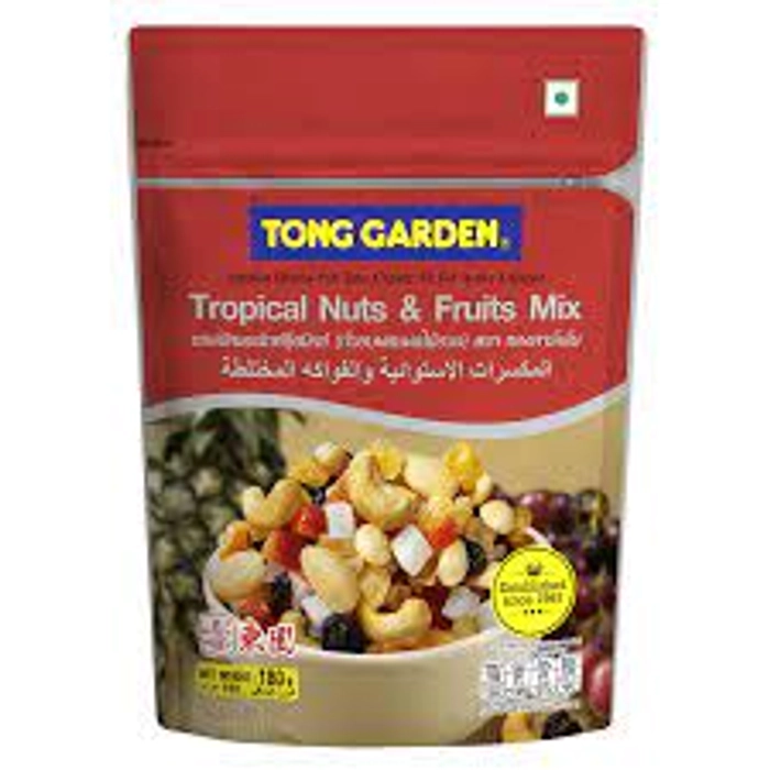 TONG GRDN TRPICL NUT N FRUT MIX 180G PCH