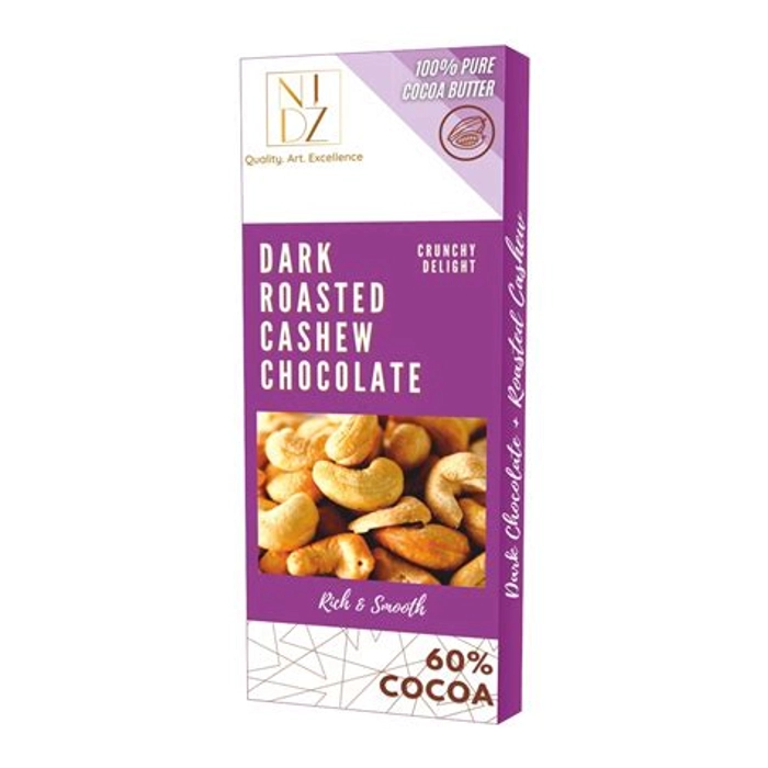 Nidz Dark Roasted Cashew  60% Cocoa