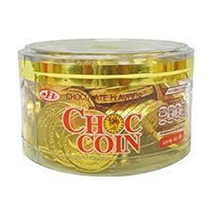 Choc Coin Gold 168g