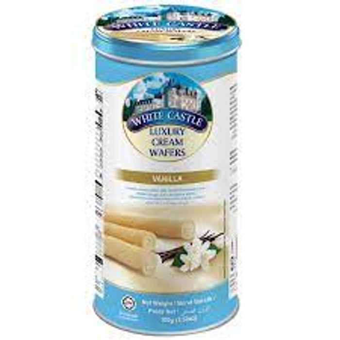 WHITE CASTLE CREAM WAFER VANILLA 100G