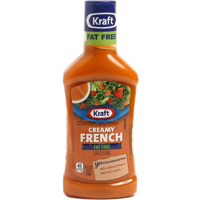 KRAFT FAT FREE CREAMY FRENCH SALAD DRESSING 16 FL OZ (473 ML)