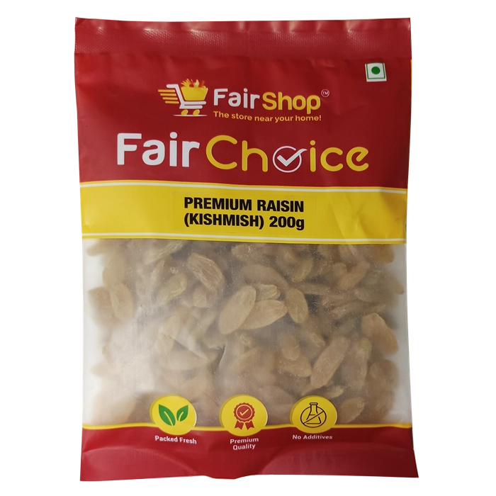 FAIR CHOICE PREMIUM RAISIN ( KISHMISH ) 200GM