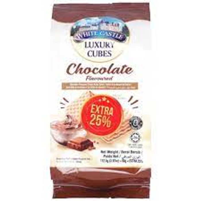 WHITE CASTLE CUBES CHOCOLATE 90G