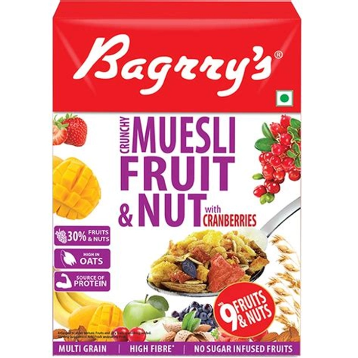 Bagrrys Fruit And Nut Cranberry Muesli 750G