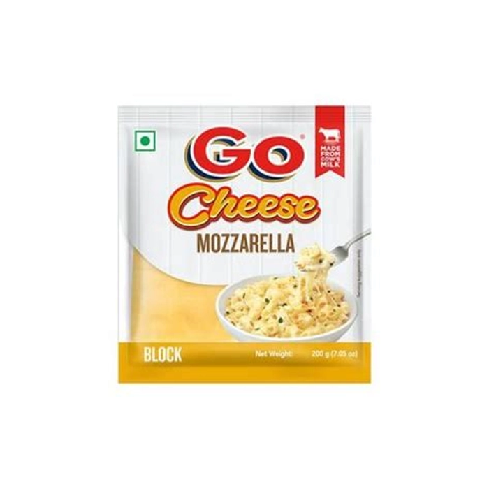 GO MOZZARELLA CHEESE BLOCK 200 G POUCH