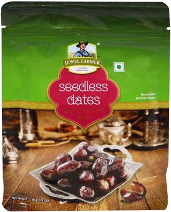 JEWEL FARMER SEEDLESS DATES 250G