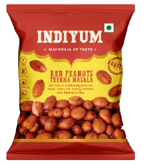 Indiyum Red Peanut Teekha Masala 140 Gm