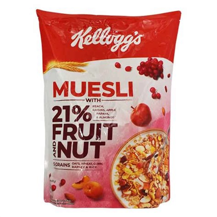 Kelloggs Muesli Crunchy Fruit  And  Nut 750Gm