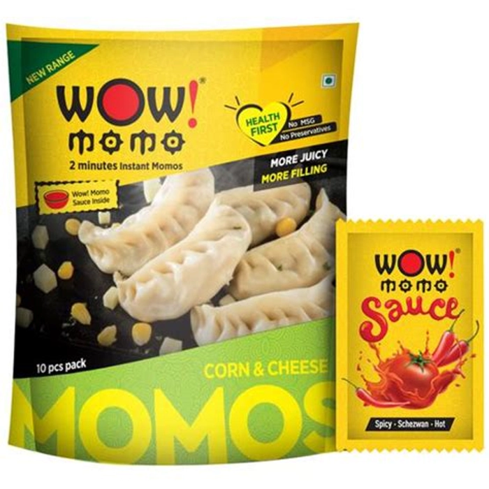 Wow Corn And Cheese Momos 10P