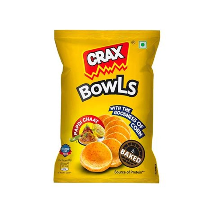 Crax Bowls Papdi Chaat Crisps 53Gm