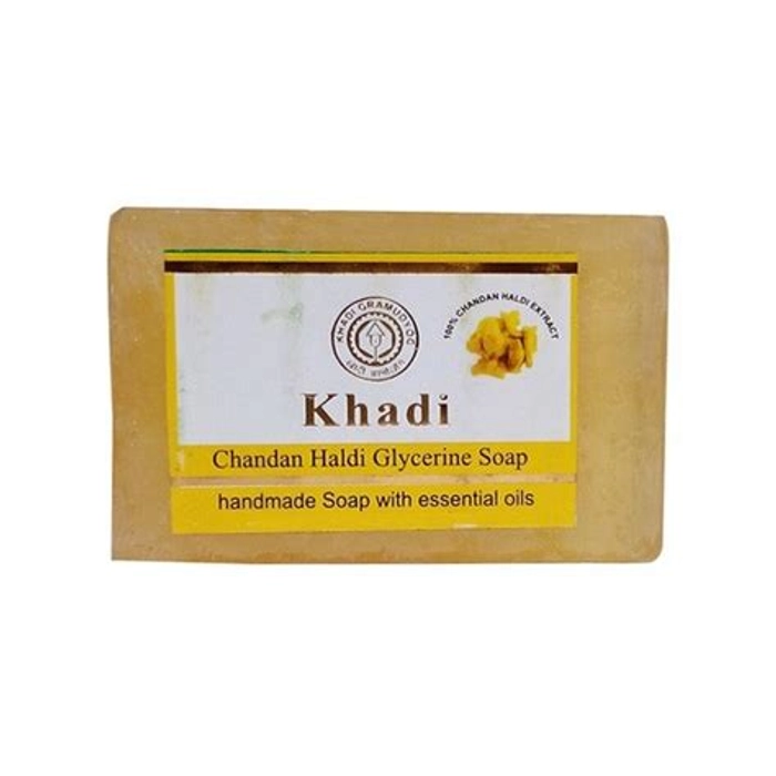 Khadi Handmade Soap Haldi Besan 125 Gms