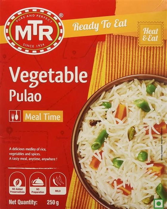 Mtr Ready To Eat Vegetable Pulao 300 Gm