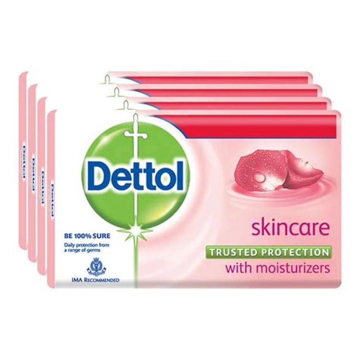 Dettol Soap Skin Care 4 X 125G