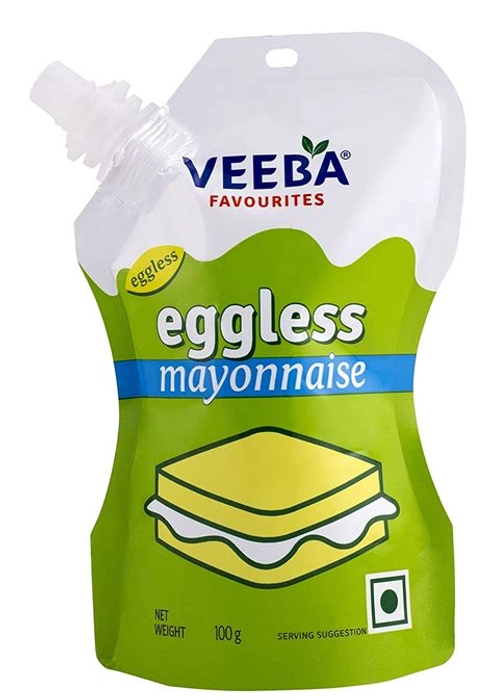 Veeba Eggless Mayonnaise Pouch 100G