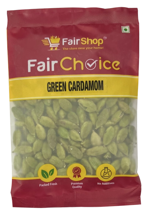 FAIRCHOICE-GREEN CARDAMOM 7.5 MM-50 GM